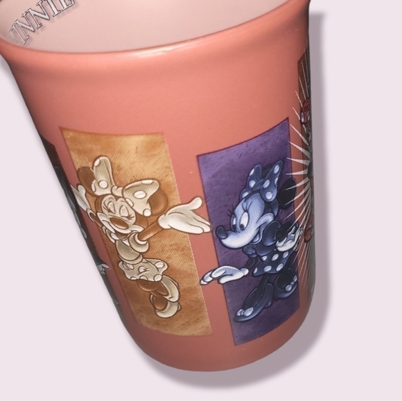 Vintage Walt Disney Minnie Mouse Mauve Coffee Mug - Picture 2 of 10